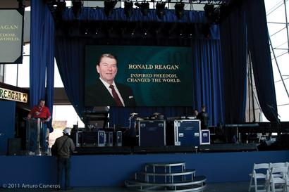 Ronald Reagan 100th main stage