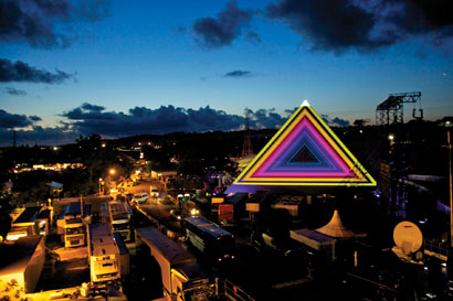 XL Video Lights Glasto Pyramid Stage 2011