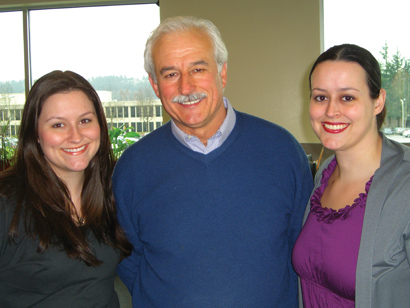 From left, Kate, Chris and Stacey Giannoulas