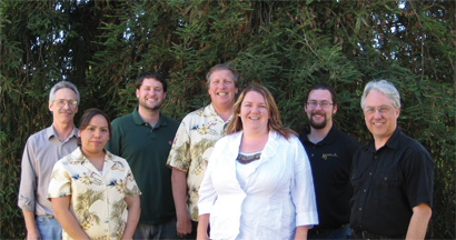 From left, William Hood, Rosa Valdez, Matt Walker, Doug Fleenor, Janell Fleenor, Sean Sill, Milton Davis