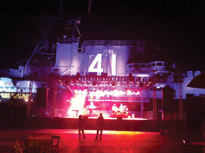 USS Midway concert featuring Foreigner