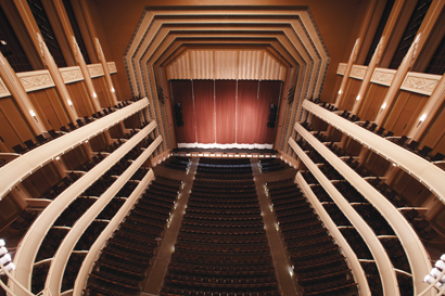 Smith Center, view from the Reynolds Hall stage, photo courtesy of Geri Kodey