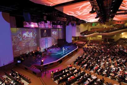 Rock Church, San Diego CA. Photo courtesy of L-Acoustics