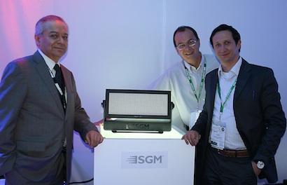 Rep. de Audio’s Jaime Celis and Estuardo Zarate, with Antonio Parise (SGM)