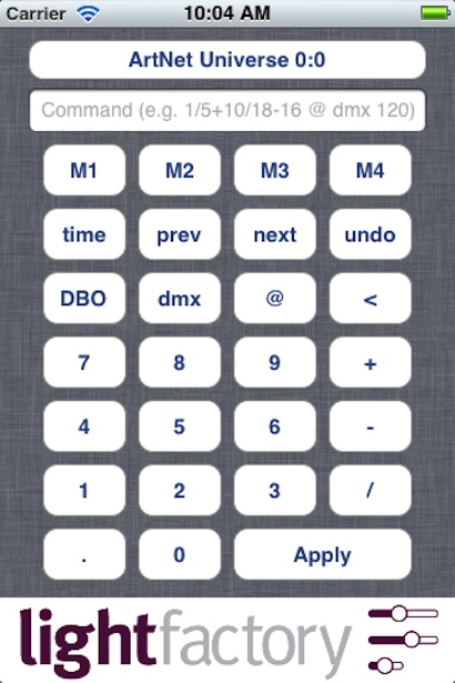 ArtNet Remote app