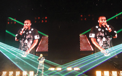 Jay-Z and Kanye West Watch the Throne tour photo