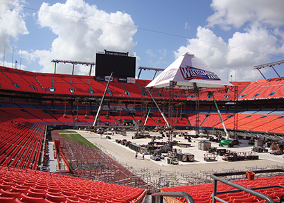 WWE’s Wrestlemania XXVIII at Sun Life Stadium in Miami