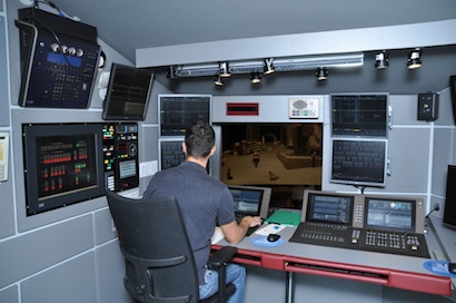 Vienna State Opera lighting booth