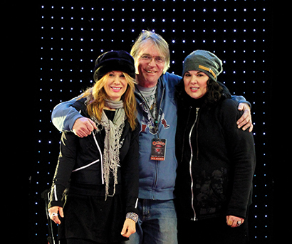 LD Dale Doucette with Heart sisters Ann and Nancy Wilson