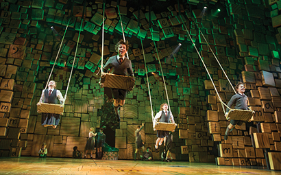 Matilda the Musical won for both Lighting and Scenic Design in the Musical category. Photo by Joan Marcus