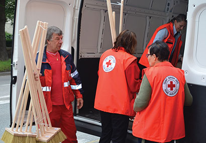 Robe assisted with the Czech Republic Red Cross relief effort in the wake of the severe flooding.