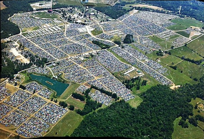 Bonnaroo's 700 acre site.