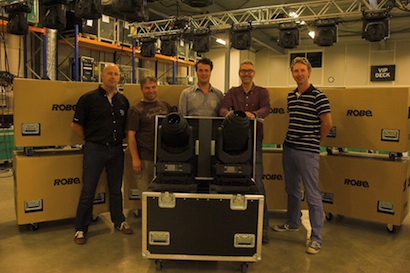 Controllux’s Gerrit Schottert, Flashlight’s Jeroen Dekkers, Flashlight’s Marco de Koff, and Controllux’s Kuno van Velzen and Jeroen van Aalst.