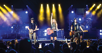 The Band Perry, lit by Bandit Lites