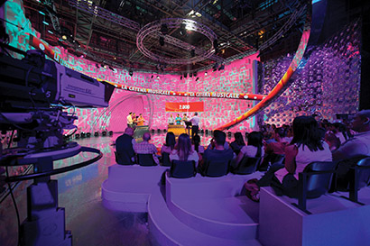 Italian Game Show, Reazione A Catena’ (Chain Reaction), Lit with Robe Fixtures