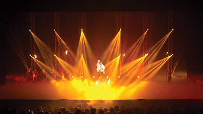 Steve Wheeler's Magic on Ice show in Seoul, South Korea lit with Clay Paky gear