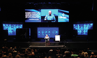 Peoples Church, Fresno, CA is using a Vista Systems Spyder with its new 4mm LED video wall