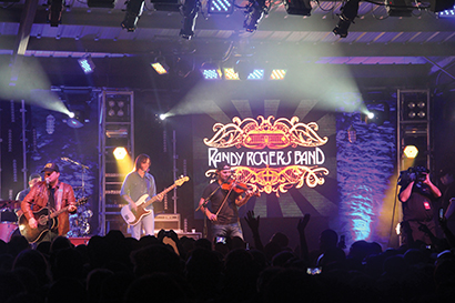 The Randy Rogers Band, which performed at John T. Floore’s Country Store in Helotes, TX Oct. 25 and 26, relied upon Mega Systems, Inc.’s Dicolor U6 LED Displays for visual support. BP Lighting, Sound & Video provided the gear.