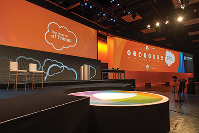 The conference's main stage at the Indiana Convention Center. Photo by Robert Gough.