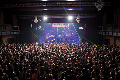 LDs Stefano Limone and Gianfranco Saponaro included 12 Robe Robin Pointes and eight LEDWash 600s in their design at the Teatro Franco Parenti, one of the larger venues at the new Elita Ouverture Festival, a multi-site EDM and electronic arts festival held in Milan, Italy in Sept. 2013