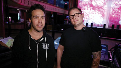 LD Robb Jibson, pictured right, used a Jands Vista L5 for control for Fall Out Boy's recent tour