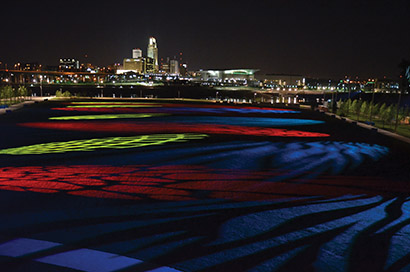 Artist Dan Corson recently designed a light show for the park using Martin Professional fixtures provided by Bandit Lites. Photos by John Jenkinson, Bandit Lites