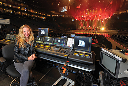 Photo of Pearl Jam lighting designer and director Kille Knobel by Steve Jennings