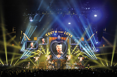 Pink Truth About Love tour photo by Steve Jennings