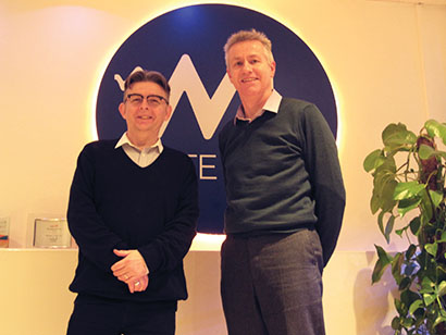 Pictured here, from left, is White Light sales director Peter Threadgold and newly appointed distribution sales manager Ken Berreen