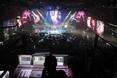 X-Factor Israel Using Compulite Vectors for Control