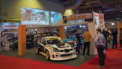 CPL Provides Curved Visuals for Maxxis at U.K.’s Autosport International 2014