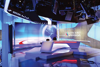 Univision studio photo by J. Laurin