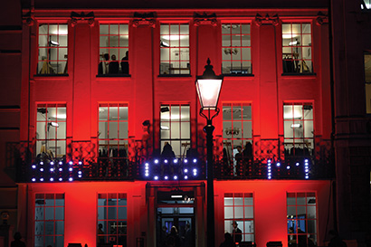 SGM LED effects on duty at the Danish Embassy during London Fashion Week