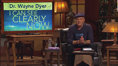 Wayne Dyer on PBS, lit by Jeff Ravitz