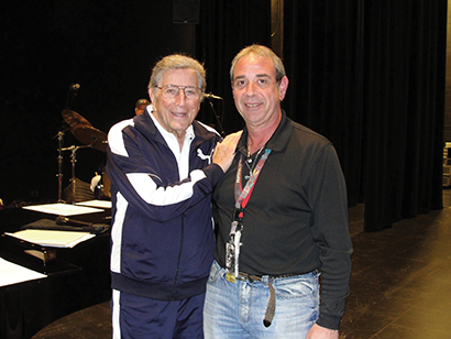 Tony Bennett and Ron Farino. Photo by Debi Moen