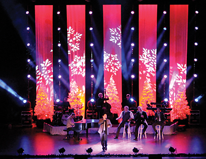 TMS supported the vocal quartet’s 2013 holiday tour