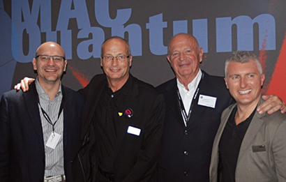 Martin Professional named Leading Technologies as its distributor in Italy. Pictured here, from left, are Marco Porro (VP & CEO, Leading Technologies), Steen Matthiesen (VP of EMEA Sales, Martin Professional), Giuseppe Porro (President, Leading Technologies), Paolo Albani (Key Account Manager, Eastern Europe, Martin Professional).