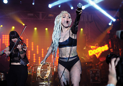 Lady Gaga at SXSW 2014. Getty Images photo courtesy of Chauvet Professional.