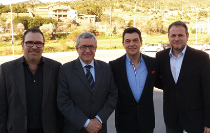 From left: Eduard Baró, Sales Manager, Martin Professional Iberia, Miguel Mezquita, Managing Director, Earpro, Fernando Moya, Key Account Manager, Martin Professional Iberia and Pere Castro, Business Corporate Manager, Earpro