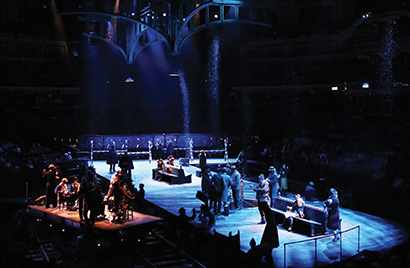 Royal Albert Hall, in conjunction with Raymond Gubbay, staged Puccini's classic opera, La Bohème, with an assist from crew, lighting equipment, lighting console and rigging from Production Resource Group (PRG).