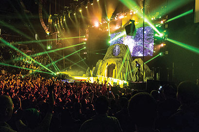 Kid Cudi’s recent Barclays Center performance (photo credit: Rudy Calderon)