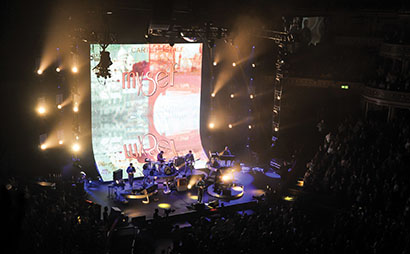 XL Video is supplying a 9 by 9.5 meter (WxH) curved Pixled F-15 LED screen for James Blunt’s Moon Landing world tour