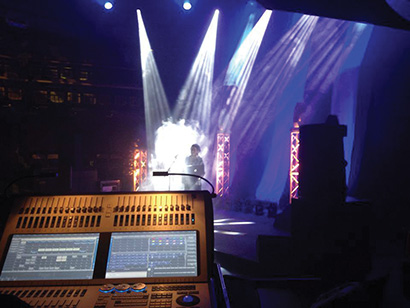 Students at Rose Bruford College of Theatre & Performance here have been using an Avolites Sapphire Touch and Tiger Touch II console to stage a concert as part of a specialist module on lighting design for live music.