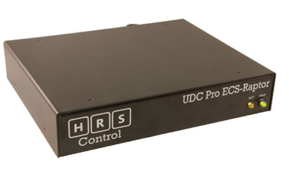 3Stage Design selected HRS Control's (Embedded Control Server) ECS-Raptor (pictured here) to replace the aging control system previously used for a Fortune 100 company’s executive briefing center.