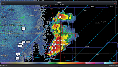 New tools provide a better look at nasty weather that might be coming your way. Far from the vague, county-by-county watches and warnings of yesteryear, today's mobile devices provide a more granular look. In the alert pictured here, the red box is the extent of the tornado warning; if you are outside the red box then the NWS does not consider that storm to be a threat to you at that point.