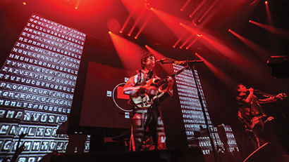 Franz Ferdinand is touring with visual support from PRG Nocturne