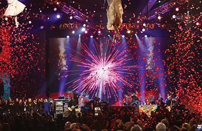 The Beatles: The Night That Changed America used Vari-Lite lighting fixtures to help Grammy organizers mark 50 years since the band first performed on The Ed Sullivan Show.