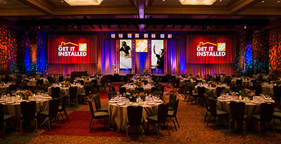 Atlanta Corporate Event Enhanced with Chauvet Lighting Gear