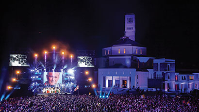 Celebration Honoring Saint John Paul II in Poland Lit with Clay Paky Fixtures. Photo by Sebastian Pachciarek