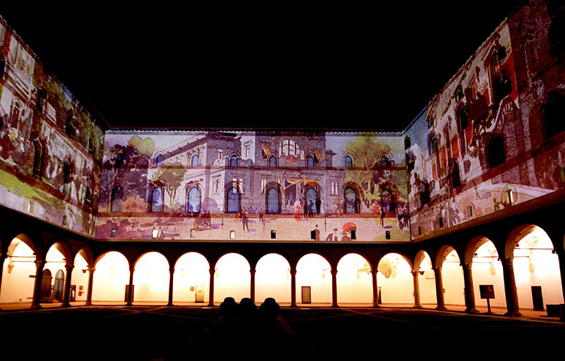 Clay Paky Gear Lights Sforza Castle to Tell the Story of Milan